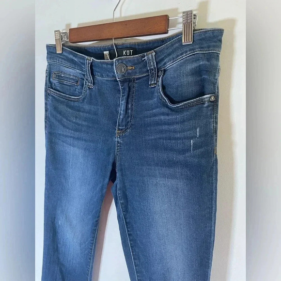 KUT FROM THE KLOTH resting connie ankle skinny jeans in dark stone wash Sz 8 013 - Picture 5 of 13